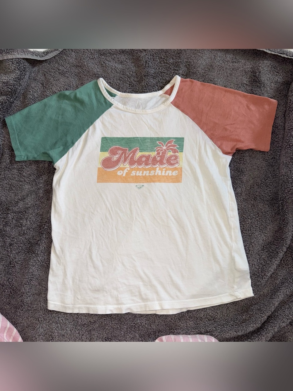 Vintage Roxy multicoloured tee, Size S #surf #beachwear